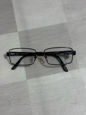 Versace Black Rectangle Prescription Glasses